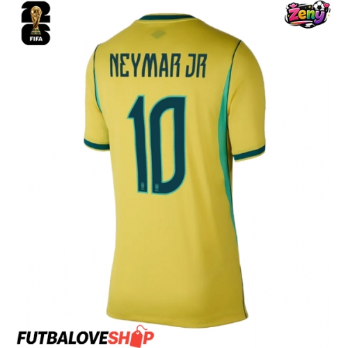 Dres Brazília Neymar Jr #10 Domáci pre Ženy MS 2026 Krátky Rukáv